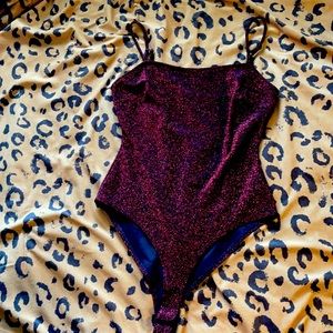 Red Sparkle Body Suit